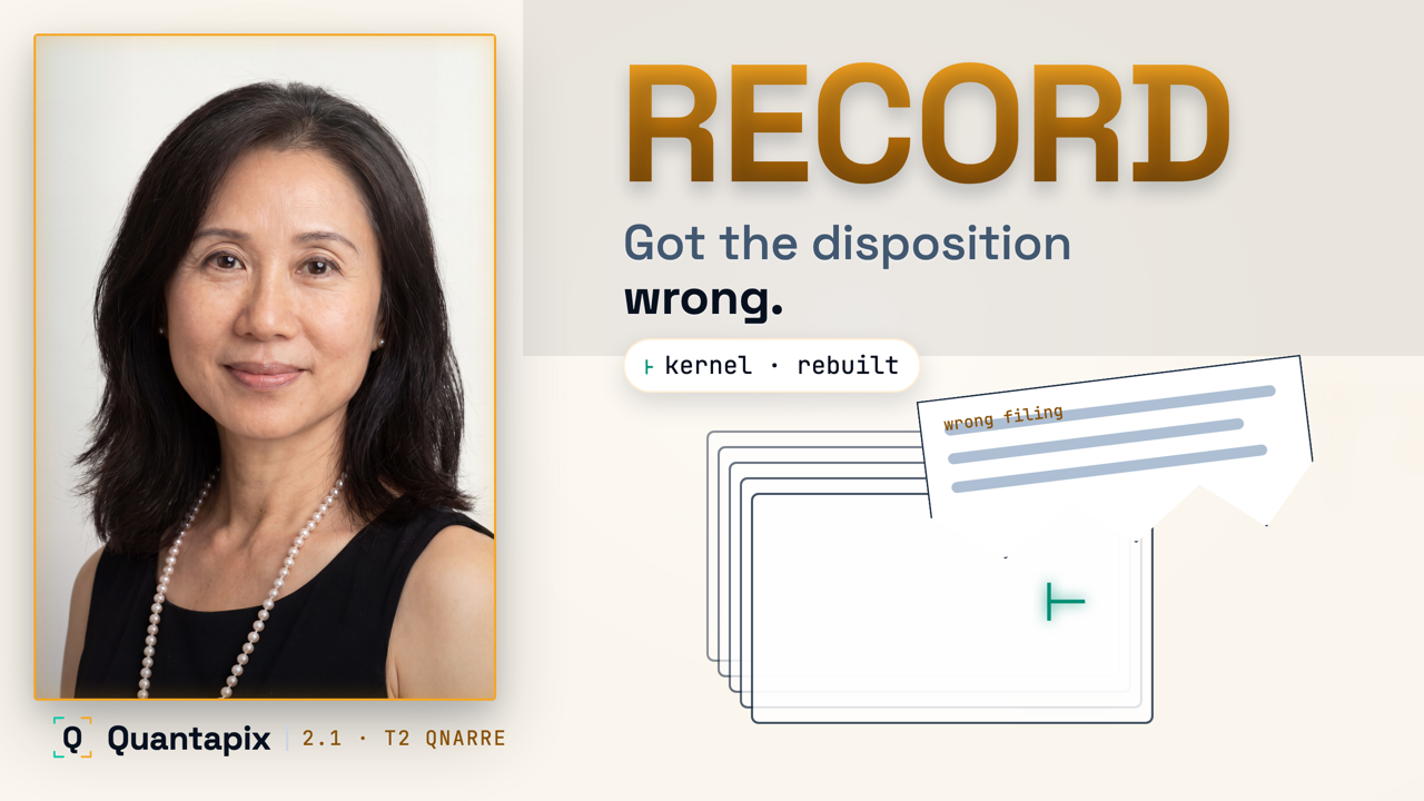 2.1 — When a docket and its record disagree — a real narrative-analysis use case